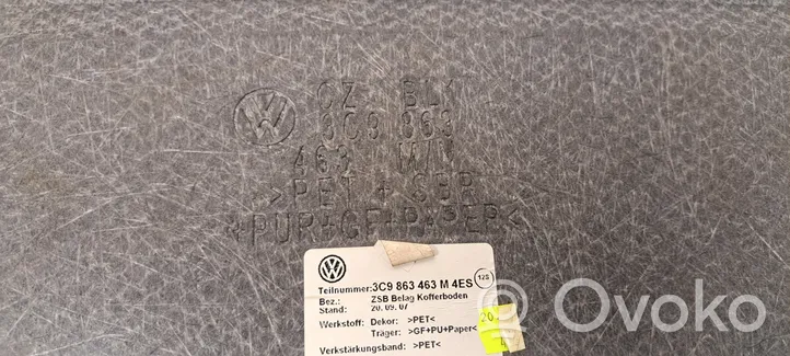 Volkswagen PASSAT B7 Półka tylna bagażnika 3C9863463M