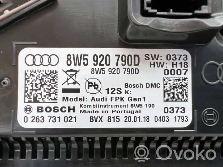 Audi Q5 SQ5 Spidometras (prietaisų skydelis) 8W5920790D