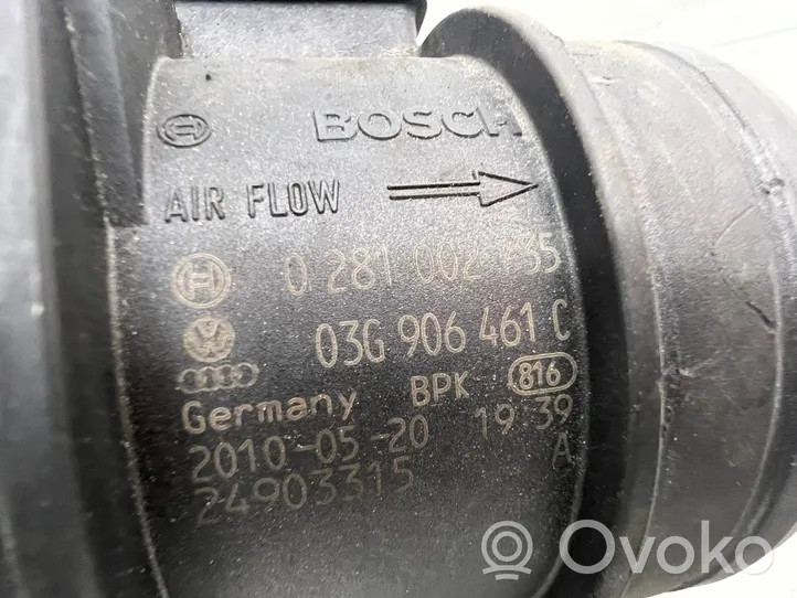 Audi A4 S4 B8 8K Przepływomierz masowy powietrza MAF 03G906461C