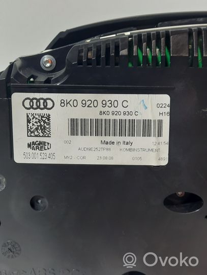 Audi A4 S4 B8 8K Velocímetro (tablero de instrumentos) 8K0920930C