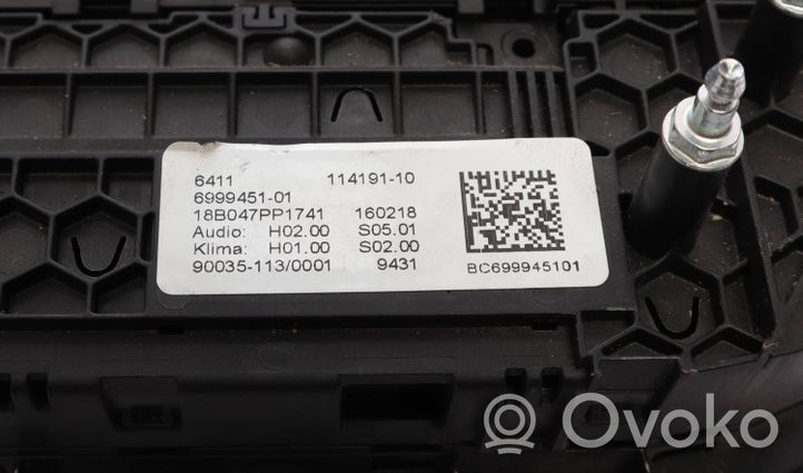 BMW X3 G01 Centralina del climatizzatore 6999451