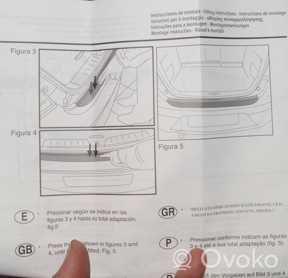 Seat Toledo III (5P) Protector del borde del maletero/compartimento de carga 5P5071360