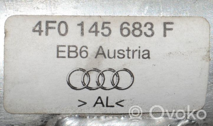 Audi A6 S6 C6 4F Support, tuyau de refroidissement intermédiaire 4F0145683F