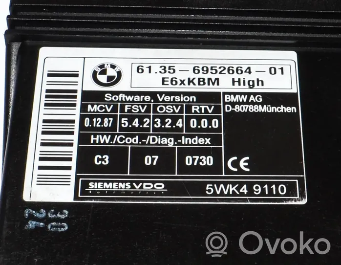 BMW 5 E60 E61 Mukavuusmoduuli 6952664