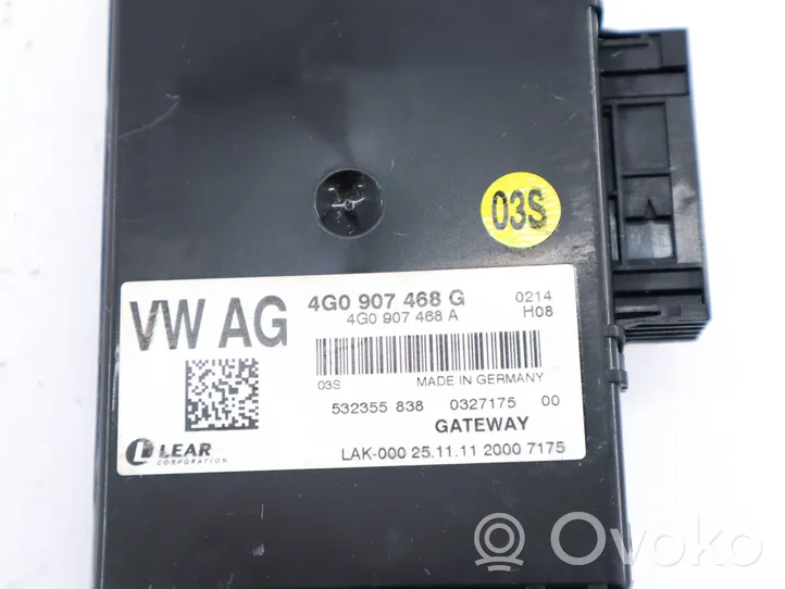 Audi A6 S6 C7 4G Module de passerelle 4G0907468G