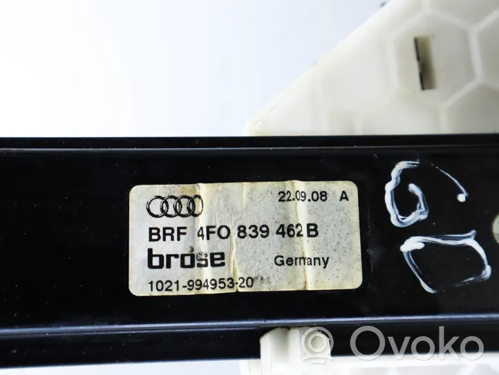 Audi A6 S6 C6 4F Elektryczny podnośnik szyby drzwi tylnych 4F0839462B