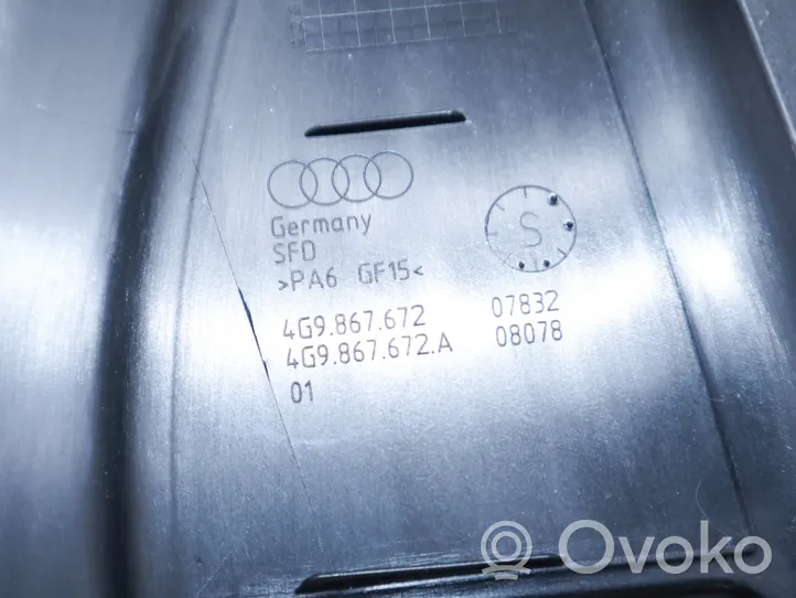 Audi A6 S6 C7 4G Rivestimento modanatura del vetro della portiera posteriore 4G9867672