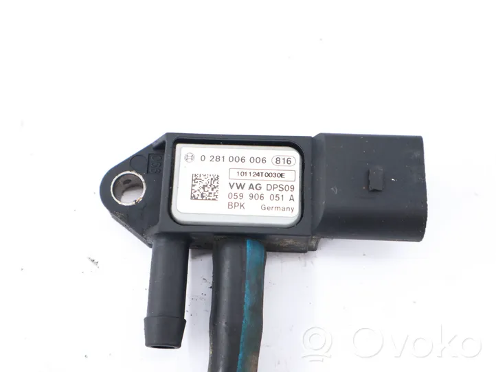 Audi A6 S6 C6 4F Sensore di pressione dei gas di scarico 059906051A