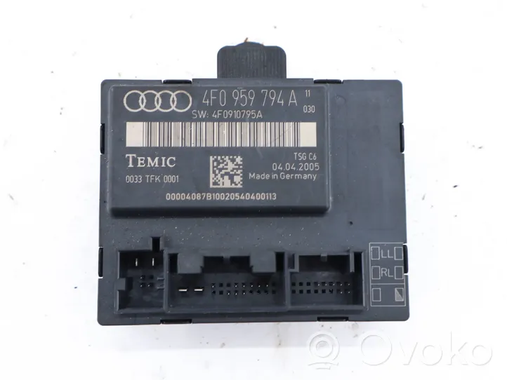 Audi A6 S6 C6 4F Durų elektronikos valdymo blokas 4F0959794A