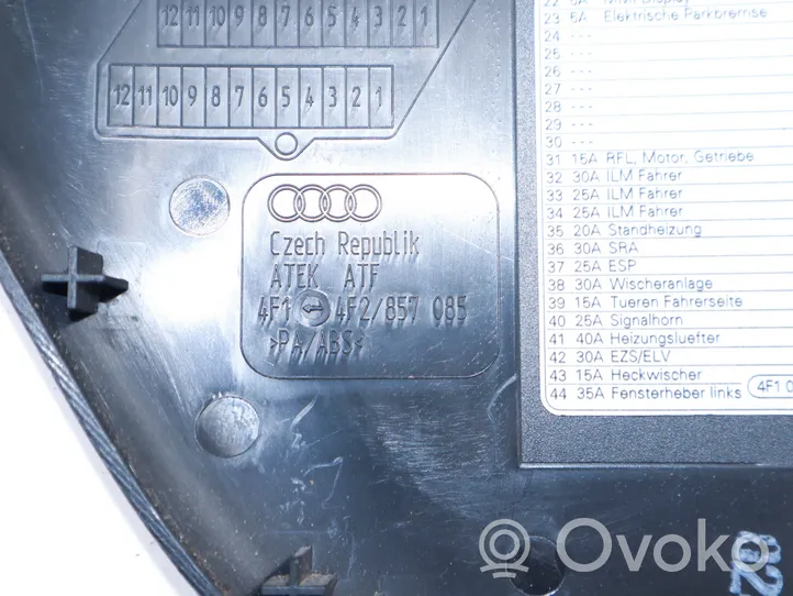 Audi A6 S6 C6 4F Rivestimento estremità laterale del cruscotto 4F1857085