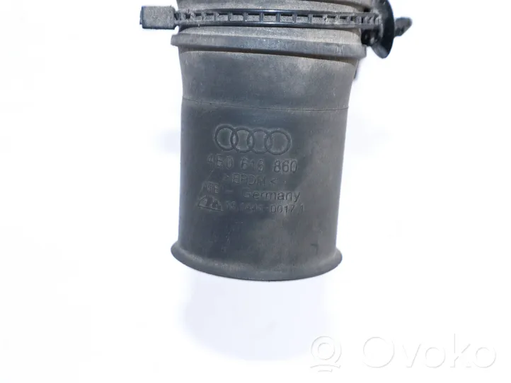 Audi A8 S8 D3 4E Tubo flessibile di aspirazione del compressore ad aria dello pneumatico 4E0616860