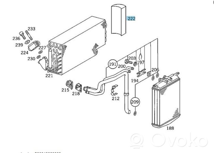 Mercedes-Benz S W140 Autres pièces de clim A1408310836