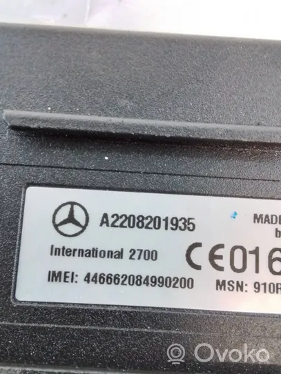 Mercedes-Benz S W220 Telefono valdymo blokas A2208201935