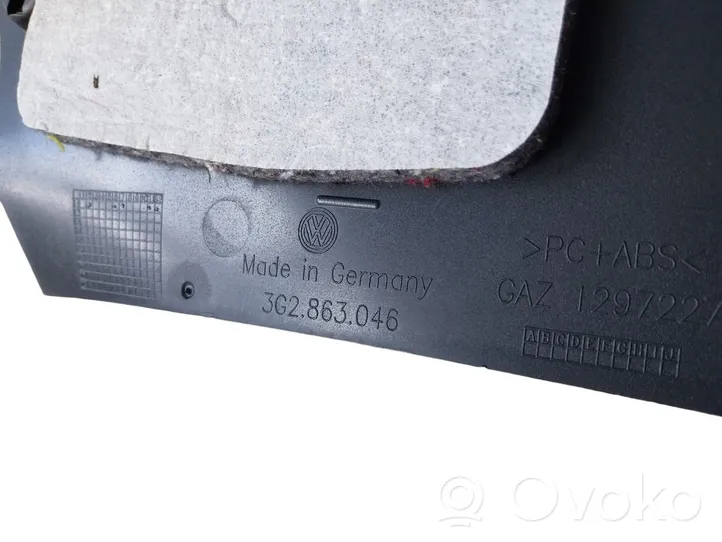 Volkswagen PASSAT B8 Rivestimento laterale della consolle centrale anteriore 3G2863046