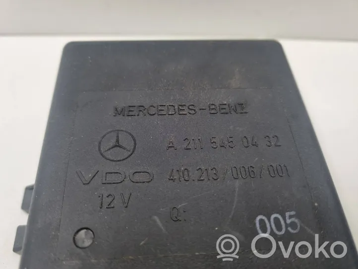 Mercedes-Benz E W211 Ilmajousituksen ohjainlaite/moduuli, takana 2115450432