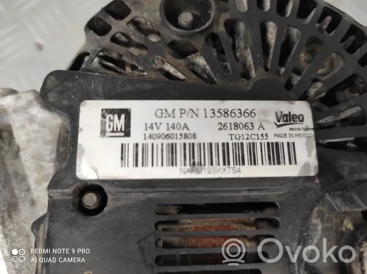 Opel Mokka B Alternator 13586366