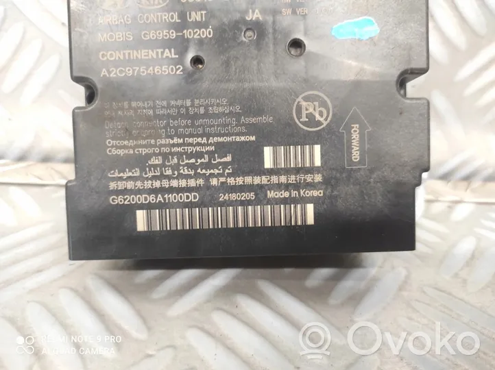 KIA Picanto Module de contrôle airbag 95910-G6200