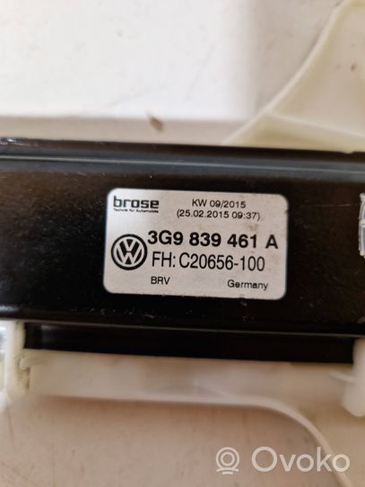 Volkswagen PASSAT B8 Alzacristalli della portiera posteriore con motorino 3C9839461A