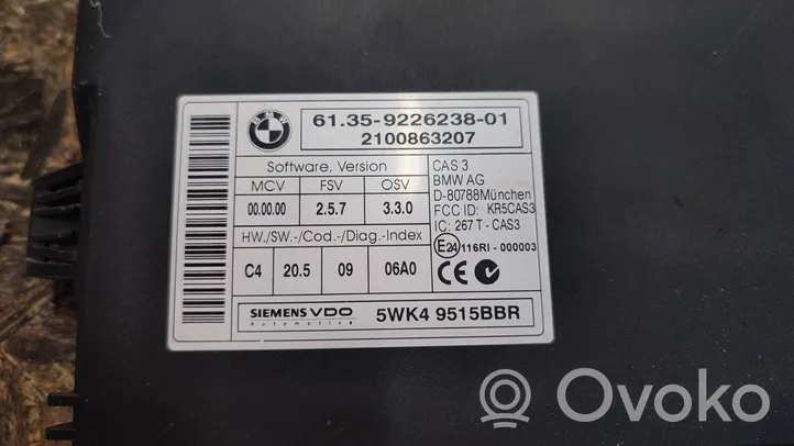 BMW X1 E84 Komputer / Sterownik ECU i komplet kluczy 9226238