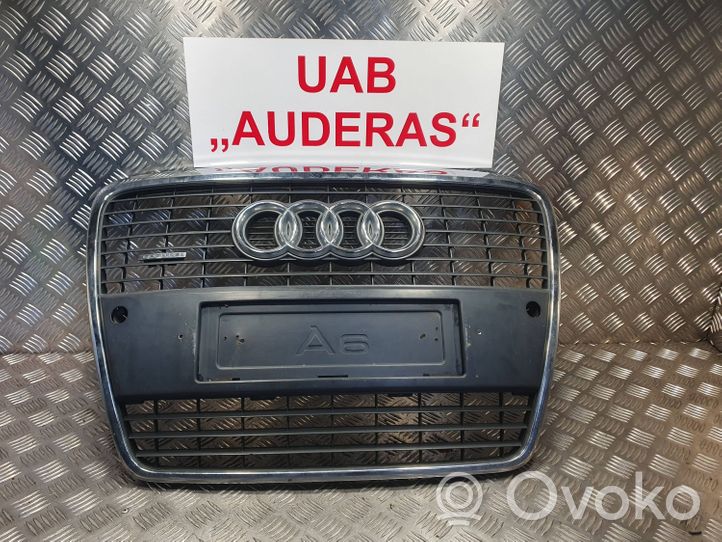 Audi A6 S6 C6 4F Grille calandre supérieure de pare-chocs avant 4F0853651