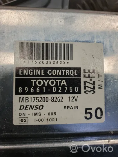 Toyota Corolla E120 E130 Calculateur moteur ECU 8966102750