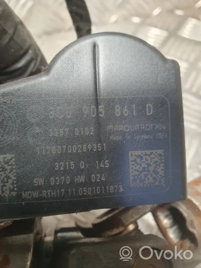 Volkswagen PASSAT B6 Ohjauspyörän akseli 3C0905861D