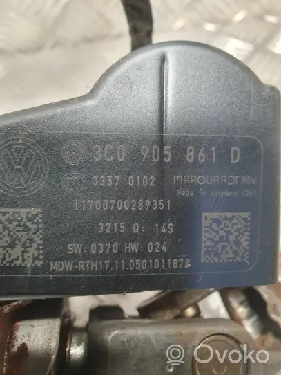 Volkswagen PASSAT B6 Ohjauspyörän akseli 3C0905861D