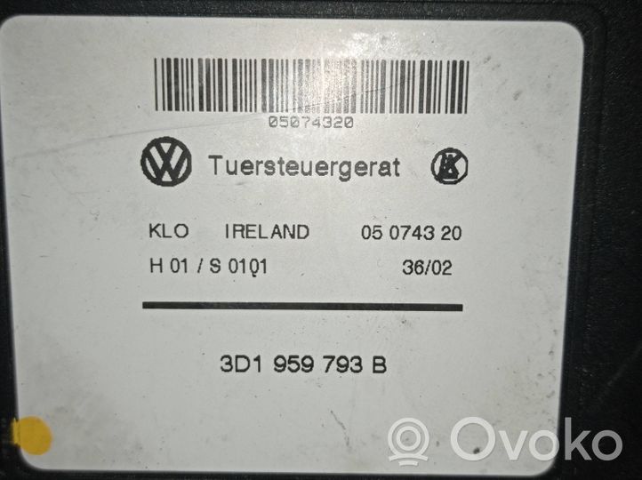 Volkswagen Touareg I Silniczek podnośnika szyby drzwi przednich 3D1959793B