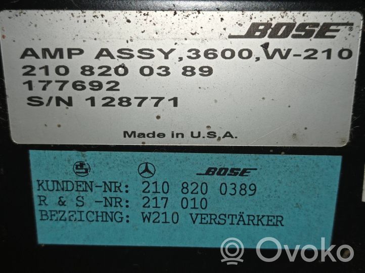 Mercedes-Benz E W210 Endstufe Audio-Verstärker 2108200389