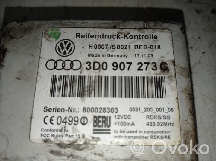 Volkswagen Phaeton Muut ohjainlaitteet/moduulit 3D0907273C