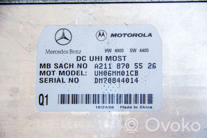 Mercedes-Benz CLC CL203 Centralina/modulo bluetooth A2118705526