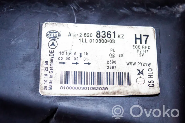 Mercedes-Benz E W212 Phare frontale A2128208361