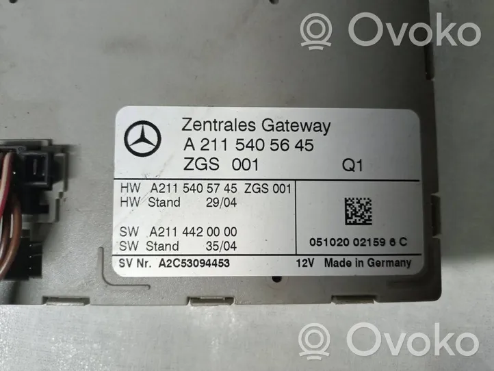 Mercedes-Benz E W211 Modulo di controllo accesso A2115405645