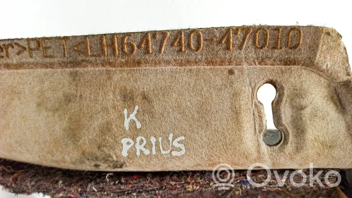 Toyota Prius (XW20) Apatinis, bagažinės šono, apdailos skydas 6474047010