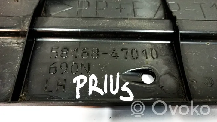 Toyota Prius (XW20) Placa protectora/protector antisalpicaduras motor 5816847010