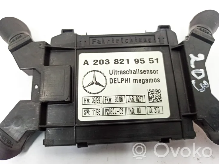 Mercedes-Benz C W203 Capteur de détection de mouvement, système d'alarme A2038219551