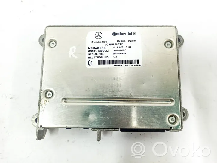 Mercedes-Benz R W251 Bluetoothin ohjainlaite/moduuli A2118701885