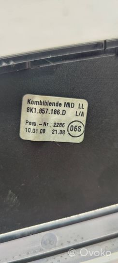 Audi A4 S4 B8 8K Radion/GPS-laitteen pääyksikön kehys 8k1857186D