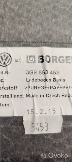 Volkswagen PASSAT B8 Tavaratilan pohjan tekstiilimatto 3G9863463