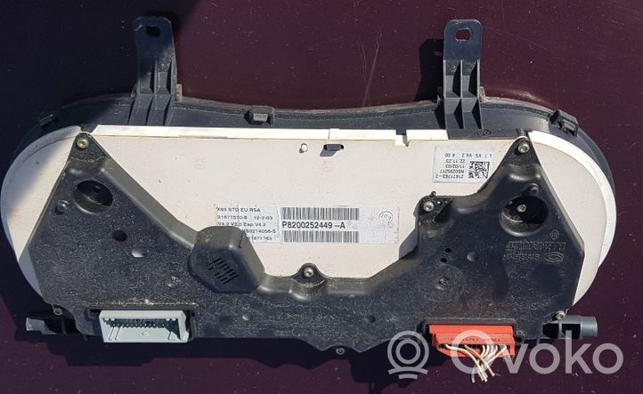 Opel Vivaro Compteur de vitesse tableau de bord 8200252449