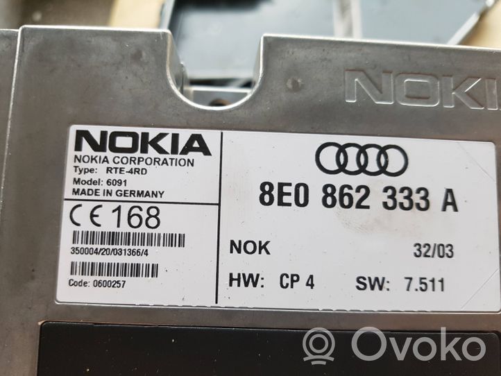 Audi A6 S6 C5 4B Puhelimen käyttöyksikkö/-moduuli 8E0862333A