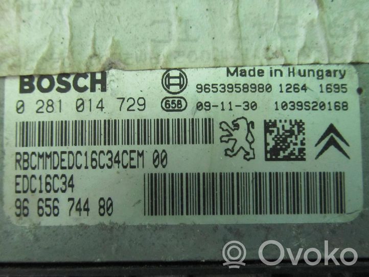 Peugeot 5008 Calculateur moteur ECU 9653958980