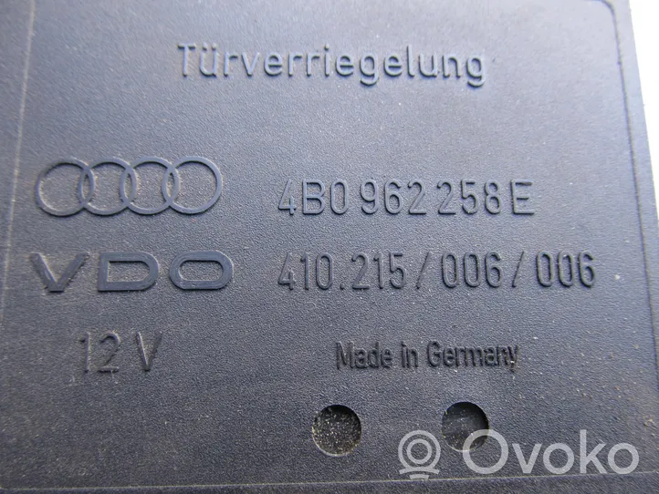 Audi A6 S6 C5 4B Moduł / Sterownik komfortu 4B0962258E