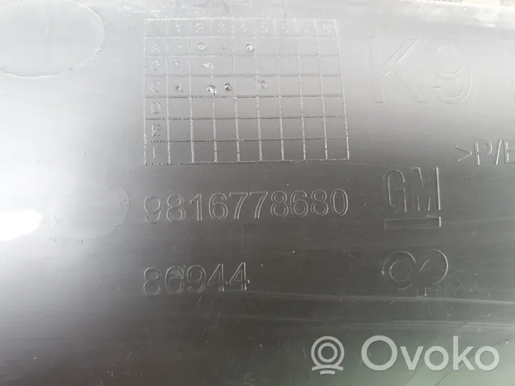 Opel Combo E Grille inférieure de pare-chocs avant 9816778680