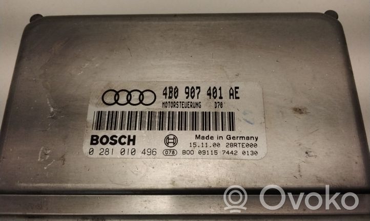 Audi A6 S6 C5 4B Sterownik / Moduł ECU 4B0907401AE