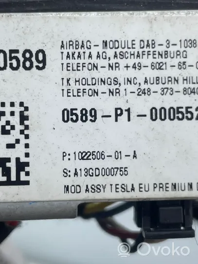 Tesla Model S Poduszka powietrzna Airbag kierownicy 102250601A