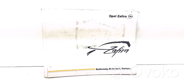 Opel Zafira A Owners service history hand book 