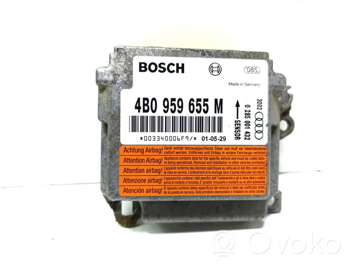 Audi A6 S6 C5 4B Module de contrôle airbag 4B0959655M