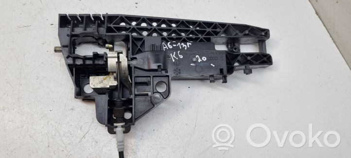 Audi A6 S6 C7 4G Support extérieur, poignée de porte arrière 4H0837885