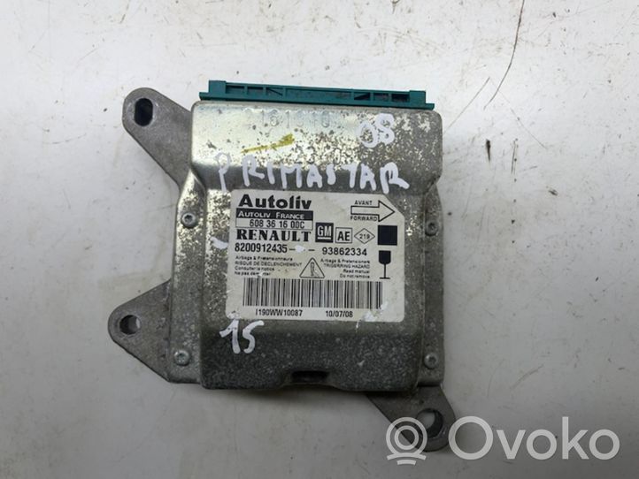 Nissan Primastar Sterownik / Moduł Airbag 8200912435